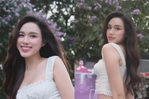 Đỗ Thị Hà đu trend chụp bằng lăng, đẳng cấp hoa hậu là đây