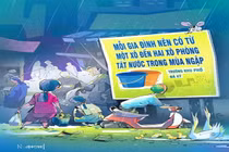 Tranh biếm họa mùa nước ngập gây sốt mạng