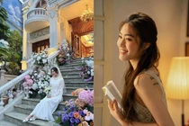 Hoa khôi bóng chuyền khoe dáng trước căn biệt thự xa hoa nhà chồng