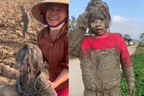 Bà ngoại “sang chấn tâm lý” với pha “tắm bùn” của những "búp măng non"