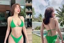 Mẹ đơn thân Elly Trần diện bikini khoe đường cong “căng cực“