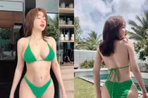 Mẹ đơn thân Elly Trần diện bikini khoe đường cong “căng cực“