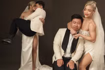 Cô dâu Hà Nội khoe cơ bắp cuồn cuộn khiến anh em “phải ước“