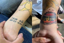 Xăm tên người yêu cũ, chàng trai có cách xử lý sau chia tay