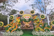 Cổng cưới miền Tây: Nguyên liệu vườn nhà nhưng giá hàng trăm triệu