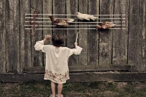 Ấm lòng xem bộ ảnh gia đình mộc mạc, dân dã