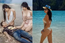 Hot girl "Tuyệt tình cốc" tái xuất với ảnh bikini khoe vòng 3 cong vút