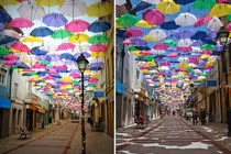 Lạc vào con đường ô rực rỡ tháng 7