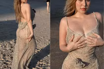 Bạn thân Xoài Non diện váy "lưới bắt cá", khoe thân hình bốc lửa