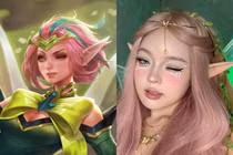 Hóa thân thành vị tướng nữ liên quân, gái xinh khiến fan mê đắm