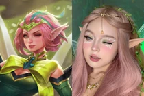 Hóa thân thành vị tướng nữ liên quân, gái xinh khiến fan mê đắm