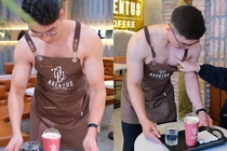Tranh cãi dàn trai đẹp 6 múi “cởi trần” phục vụ quán cà phê