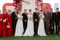 Cực hiếm đám cưới 3 chị em ruột cùng 1 ngày