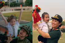 Em bé Điện Biên hăng say luyện tập mừng ngại đại lễ gây bão mạng