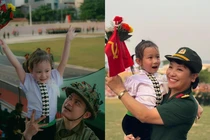 Em bé Điện Biên hăng say luyện tập mừng ngại đại lễ gây bão mạng