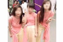 Những cách mặc áo dài chẳng giống ai của nữ sinh Việt gây bức bối