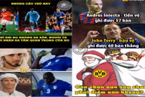 Ảnh chế bóng đá: Giroud ăn thẻ đỏ