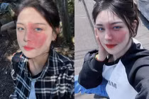 Bị "phong ấn" nhan sắc, cô gái xinh đẹp như thiên thần