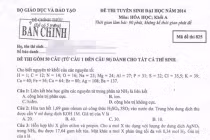 Gợi ý đáp án đề thi đại học môn Hóa khối A