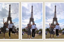 Ảnh nhí nhảnh của hai cụ người Việt “phượt” khắp châu Âu