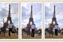 Ảnh nhí nhảnh của hai cụ người Việt “phượt” khắp châu Âu