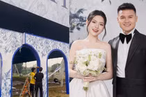 Hé lộ hình ảnh rạp siêu đám cưới 1200 khách mời của Quang Hải