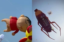 Kỳ lạ lễ hội ở Trung Quốc: gián, rết, Diêm Vương đều thành diều