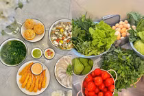 Những mâm cơm “của nhà trồng được” giải nhiệt mùa hè