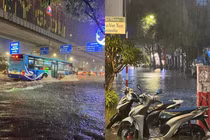  Hà Nội mưa đầu hạ hóa sông, netizen nhớ trận lũ lịch sử 2008