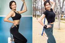 Nhờ giảm cân gái xinh Hàn Quốc khoe vòng eo siêu thực với cơ bụng cuộn múi