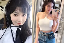Không thể rời mắt nhan sắc nữ phi công Đài Loan trẻ tuổi