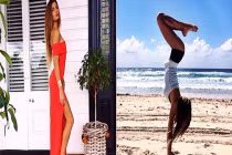 9x giỏi yoga gây bão nhờ đôi chân dài miên man