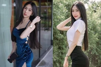 Mê đắm vẻ đẹp thiên thần của hot girl có phong cách gợi cảm