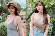 Khó rời mắt mỹ nhân siêu vòng 1 mê mốt xẻ sâu