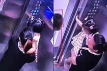 Cho con đùa nghịch trong thang máy, mẹ trả giá đắt
