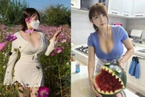 Khoe tài bổ dưa “đỉnh”, hot girl ngực khủng khiến ai cũng trầm trồ