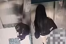 Lén lút vào thang máy, cô gái phóng uế rồi bỏ đi gây sốc