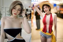 Ngượng đỏ mặt hot girl xinh đẹp mặc hở hết nấc khi dạo phố 