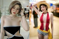 Ngượng đỏ mặt hot girl xinh đẹp mặc hở hết nấc khi dạo phố 