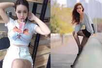 Nữ thư ký diện đồ hở bạo khoe vòng một “ná thở” 