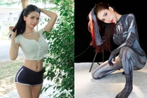 Nàng hot girl body bốc lửa, đẹp ma mị trong bộ đồ người nhện