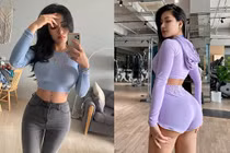 Mê mải ngắm body đồng hồ cát của nữ thần thể hình nóng bỏng 