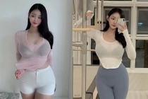 Hot girl mặc đồ bó sát, mỏng dính lộ điểm nhạy cảm phát ngại