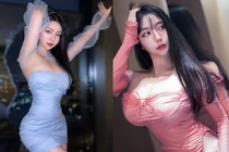 Diện đồ khoét sâu, hot girl xinh đẹp khoe body siêu nuột