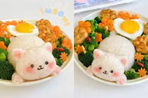 Cách làm món cơm mèo dễ thương lấy lòng bé con ngày Tết