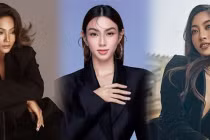 Dàn Hậu Vbiz như nữ tổng tài khi diện vest đen