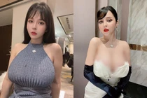 Mê đắm hot girl siêu vòng 1 mặc gì cũng đẹp hút hồn