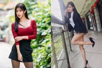 Diện đồ công sở cực ngắn, hot girl lộ rõ lỗi thẩm mỹ khi phối đồ 