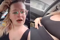 Cô gái khóc mếu bị đuổi khỏi phòng gym do ăn mặc hở hang