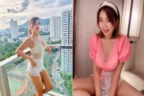 Thời trang bó sát khoe ngực khủng của nữ MC thích làm tiên cá